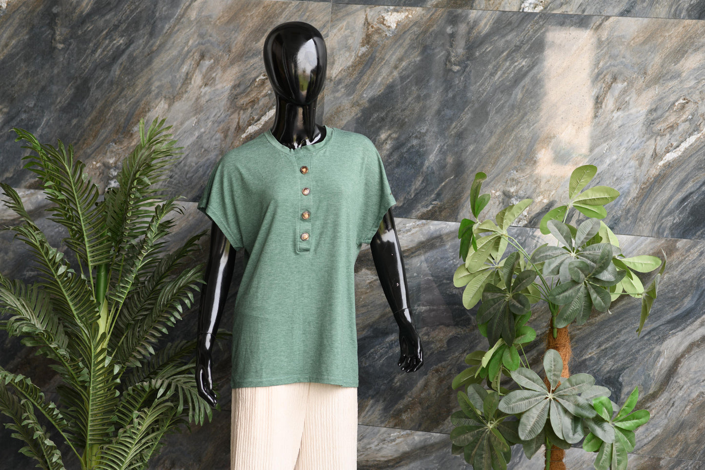 Co-ord Set 8 - Heathered Green