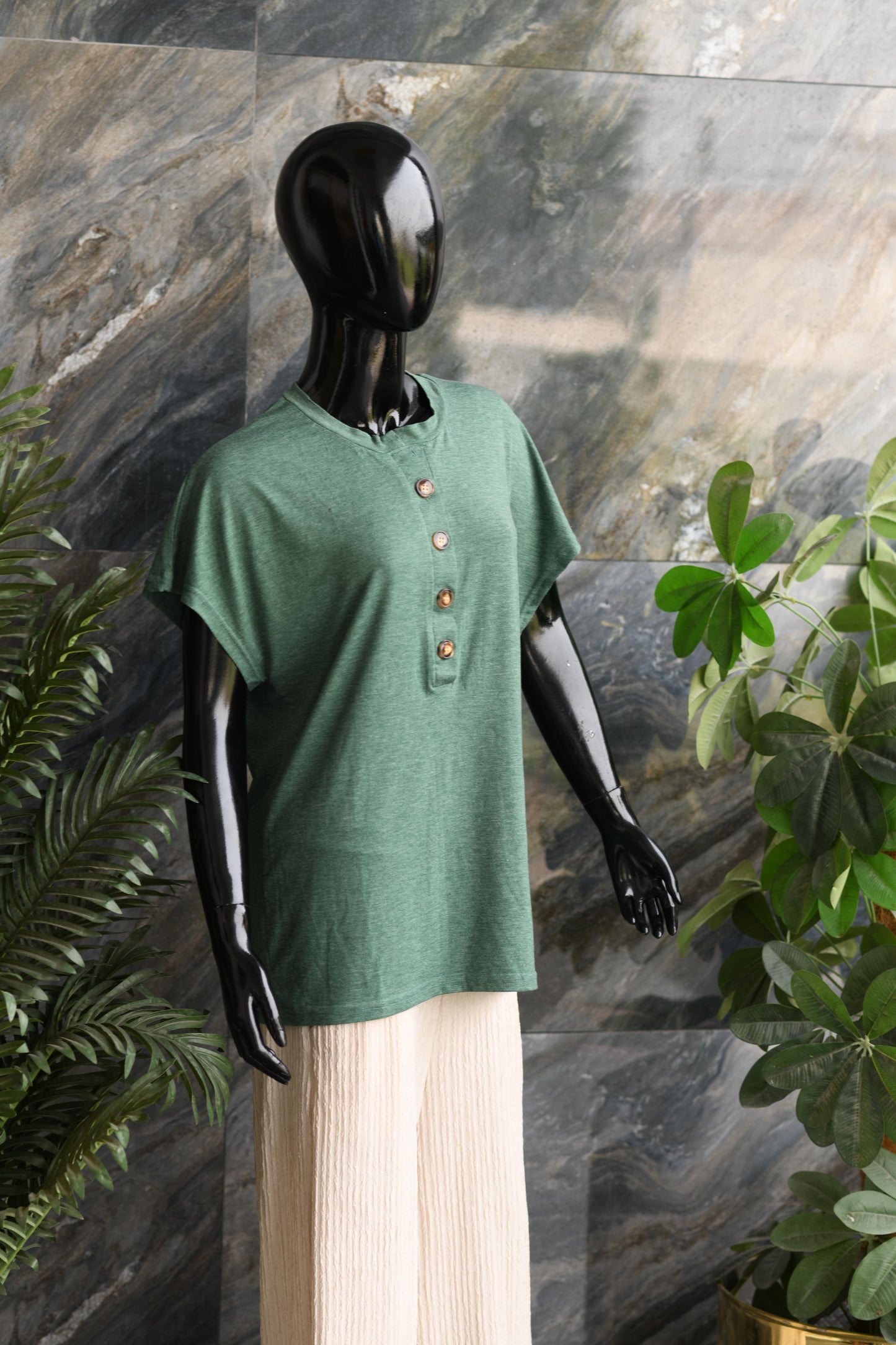 Co-ord Set 8 - Heathered Green