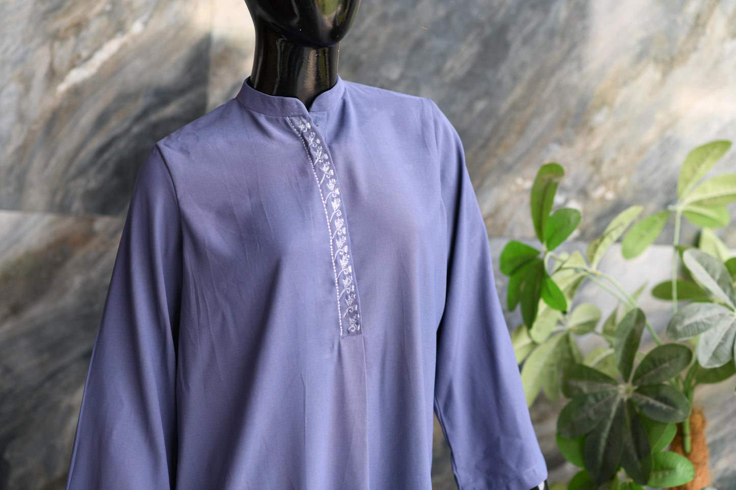 Lilac Suit Fine Embroidery To Enhance The Look Of Co-ord Set