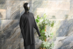 Black Suit Enhanced with Stitching - Co-ord Set