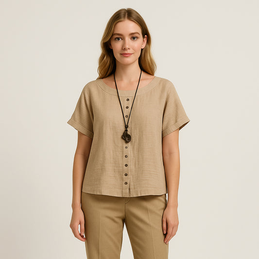 VintageStyle ButtonUp Timeless Comfort  Classic Charm