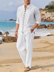 Dandych Casual Beachwear for Men - Stylish Summer Outfit - White