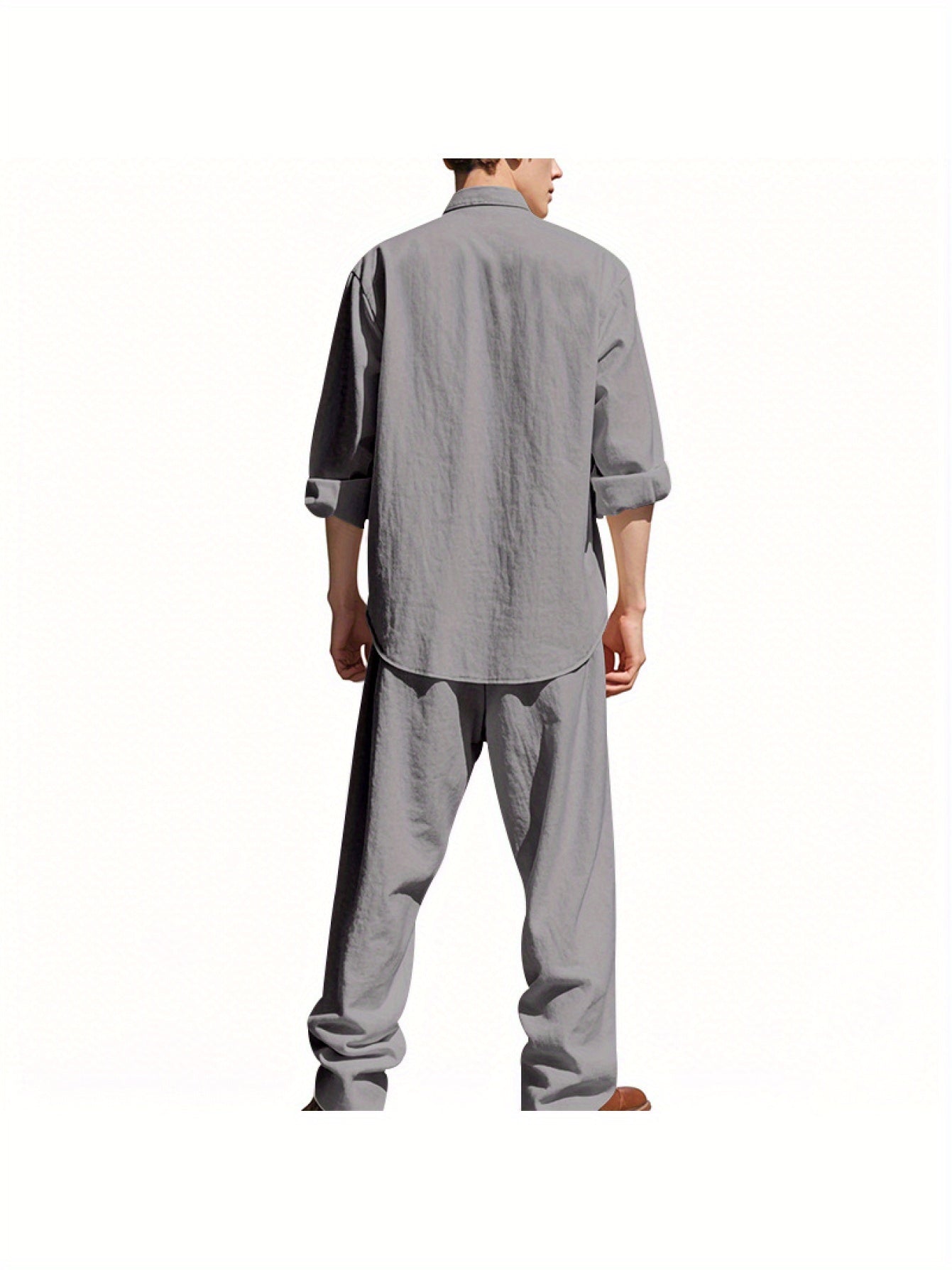 Dandych Effortless Style Linen Clothing in Gray with Relaxed Fit for Comfortable Wear