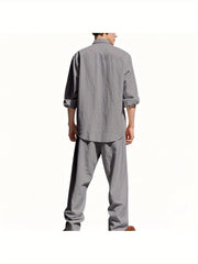 Dandych Effortless Style Linen Clothing in Gray with Relaxed Fit for Comfortable Wear