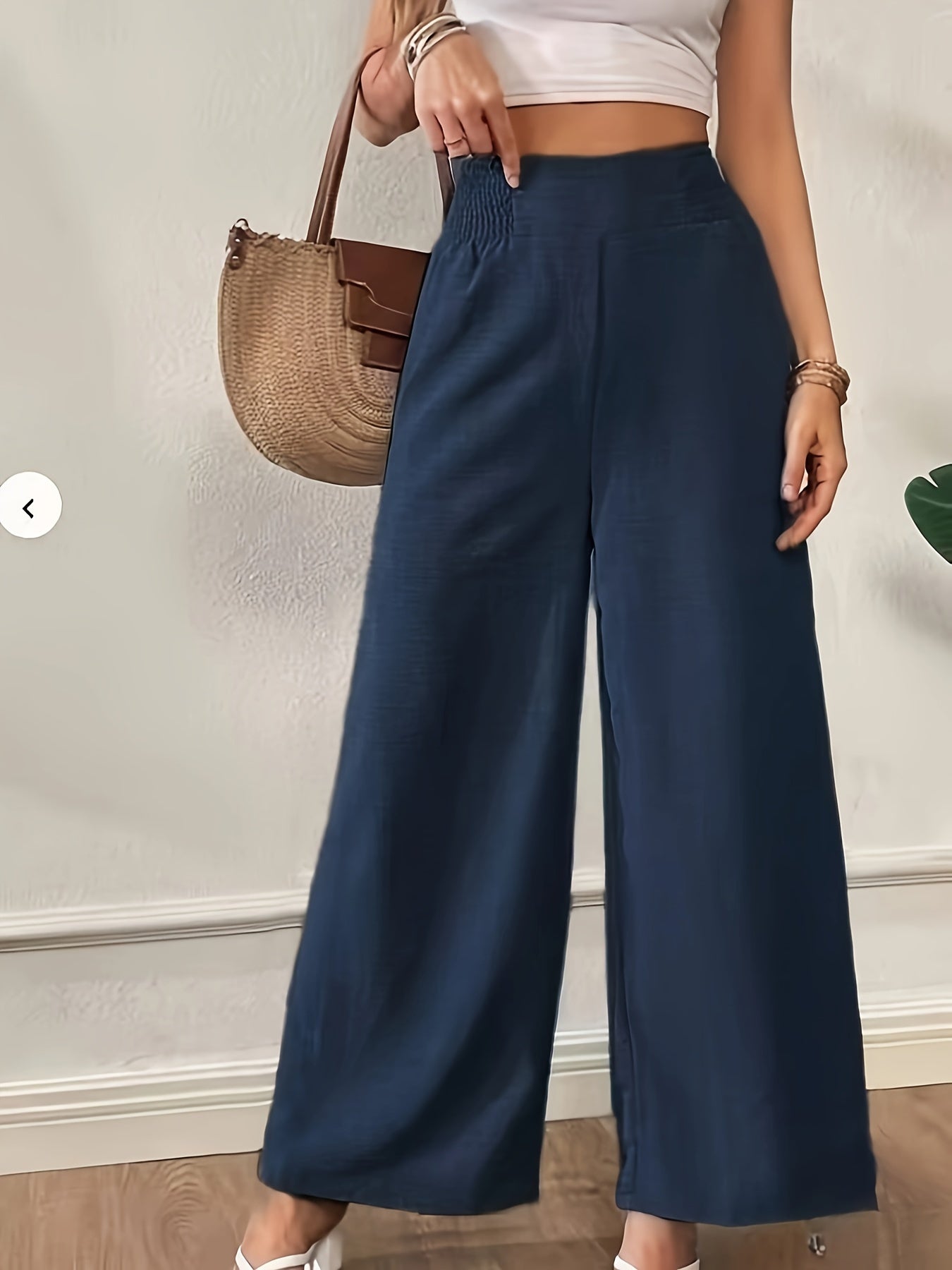Dandych wide leg black pants women with a flowy design for stylish comfort